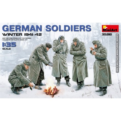 GERMAN SOLDIERS (WINTER 1941-42) WWII - 1/35 SCALE - MINIART